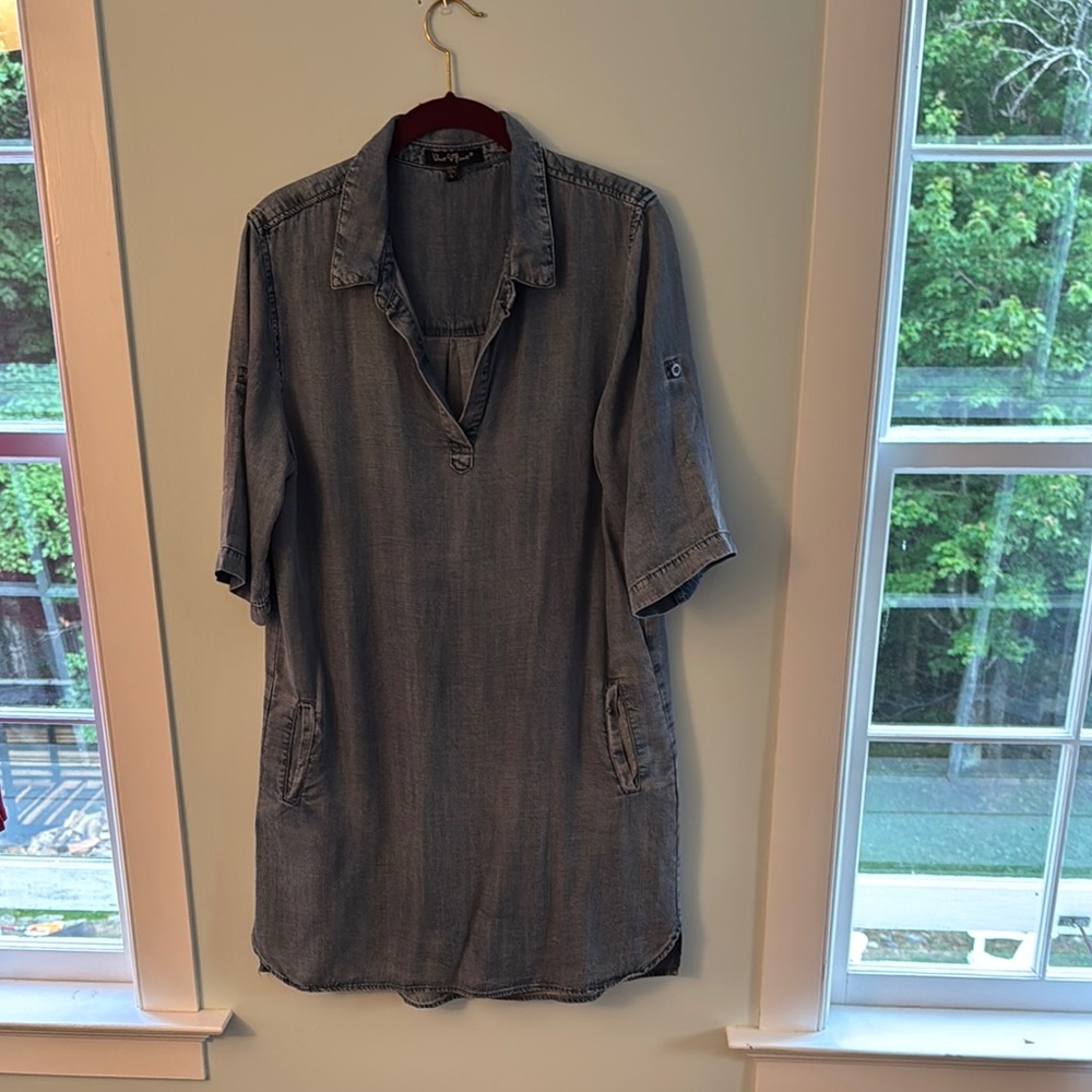 Casual Denim Tunic Dress